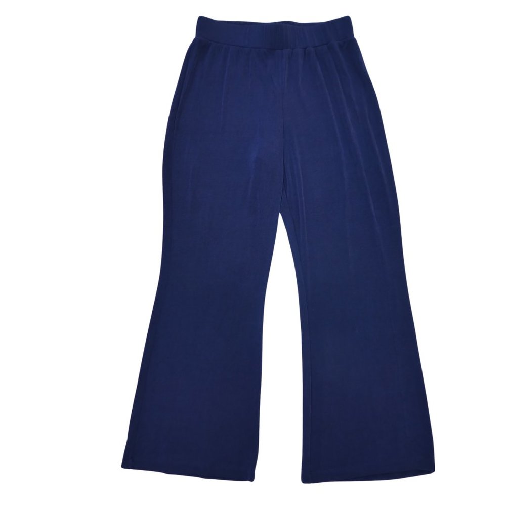 Chico's Travelers USA Purple Slinky Pants Wrinkle Free Super Stretchy Pull On